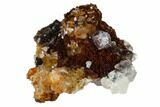 Red-Brown Jarosite with Calcite & Quartz - Colorado Mine, Utah #118149-1